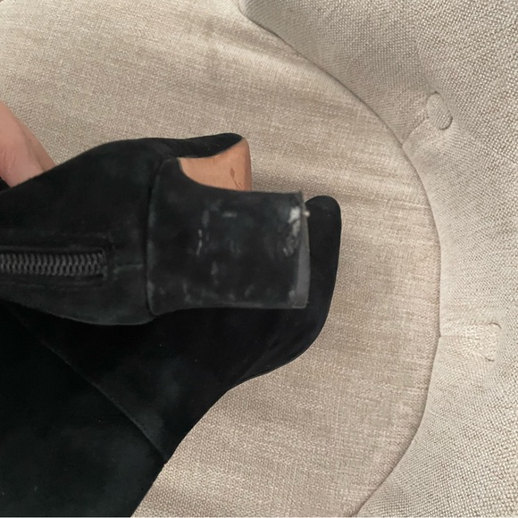 JCrew Black Suede Stevie Heeled Ankle Boot - Picture 11 of 14